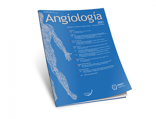Ya está disponible un nuevo número de la revista Angiología